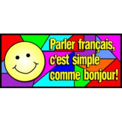 Affiche: Parler le Français, C'est Simple Comme Bonjour !